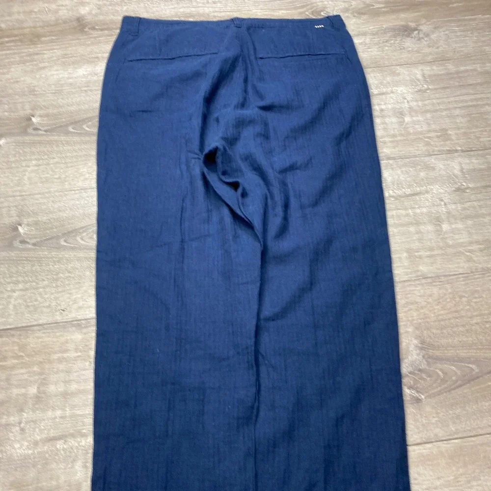 Five Four Chinos Mens 34 Blue Herringbone Camo Lined Casual Trousers